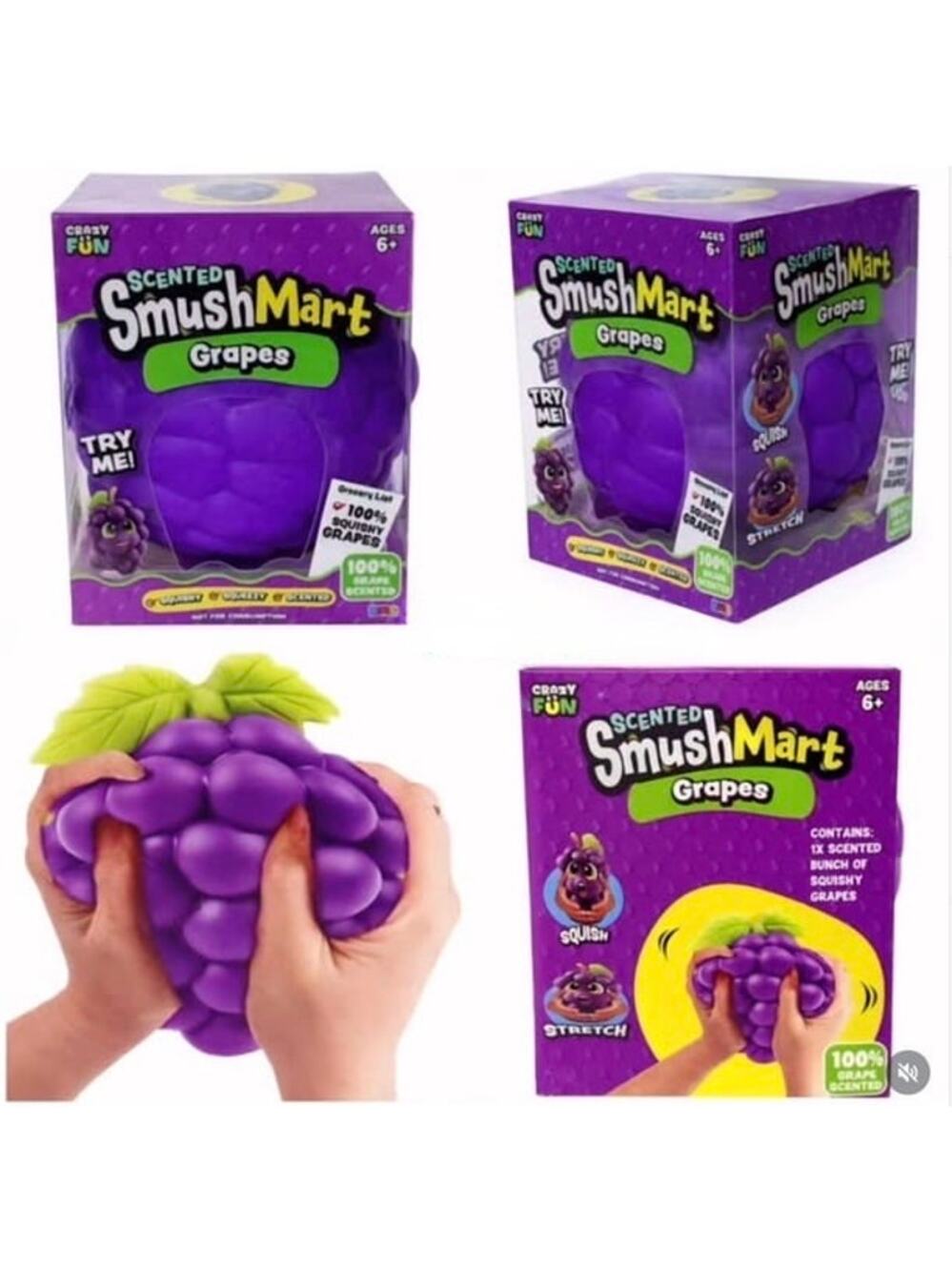 RMS Scented Smush Mart Grapes 🍇 Squishy Sensory Stress Relief Five Below Viral